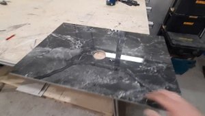 ?столешница из керамогранита ?на тумбу?под накладную раковину? без склейки ?