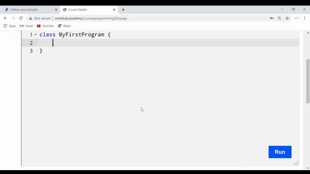 3b Demo of Execute HelloWorld JavaCode Online