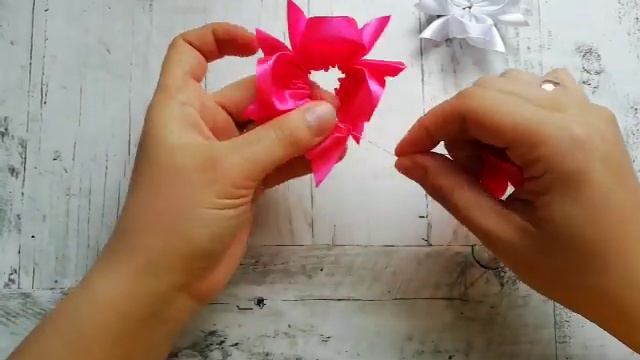 Самый простой цветок канзаши / МК канзаши для начинающих