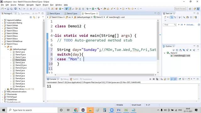 While doubts || Do-While || Switch || Nested Switch examples || Java Tutorial for Beginners