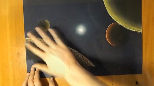 Красивый космос пастелью! смотреть онлайн