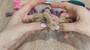 Вяжем цветочки из alize puffy, puffy fine, puffy fur