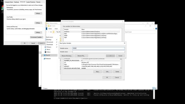 Jenkins Home directory change on windows смотреть онлайн