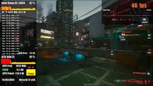 Cyberpunk 2077 | E5 2689 + gtx 980ti | High settings 1080p performance FPS test | rus\eng