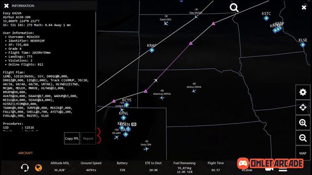 Infinite Flight 21.4: Los Angeles-Madrid | Iberia | Airbus A330-300 смотреть онлайн