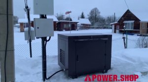 Монтаж резервного генератора для дома в кожухе с автозапуском A-iPower a8500ea. (Середниково)