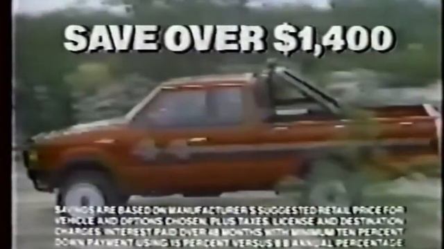 Nissan 4x4 Truck commercial 1983