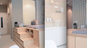 Дизайн СМАРТ-КВАРТИРЫ 17-25 кв.м. Идеи дизайна квартиры миниатюрного размера. Дизайн гостинки