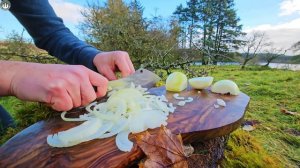 SALMON cooked and smoked over fire. A taste you simply haven't experienced before.