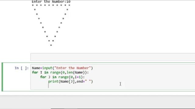 Pattern Program in Python #10: Triangle Pattern of any Name