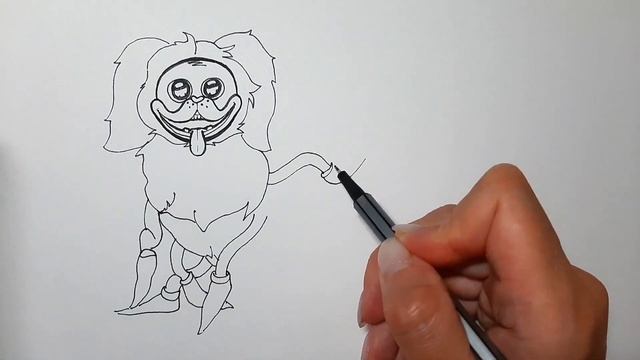 Как нарисовать Мопс-гусеницу Poppy Playtime2/Рисуем собачку Хагги Вагги/How to Draw PJ PUG-A-PILLA смотреть онлайн