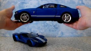 Детский мир - Машины на РУ: Rastar 1:14 Ford GT Синяя 78100 и Mobicaro Ford GT500 1:14 синяя 2170-