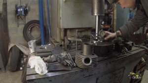 Ява, расточка цилиндра с обратной хонинговкой