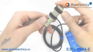 E3F2-R4B4-E-2M-OMC Фотодатчик, пластик, M18, зона срабатывания 4 м, PNP, 30 Вольт DC,