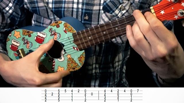 В лесу родилась ёлочка разбор на укулеле (табулатура) смотреть онлайн