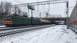 ЭД4МК-0026,ЭП2К-352 с поездом Киров-Москва,ВЛ10У-057 (4К)