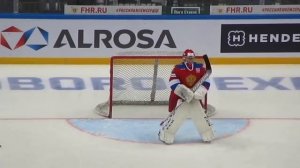 Shestyorkin and Sorokin pre-game warm up