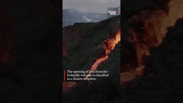 Iceland volcano: Drone footage captures close-up of lava spewing from Litli Hrutur