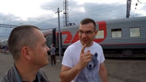 Поездка на поезде №592 Анапа-Пермь из Саранска в Пермь
