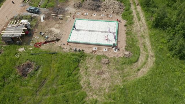 Утепленный финский фундамент / Заливка УФФ / Каркасный дом 12x9 смотреть онлайн