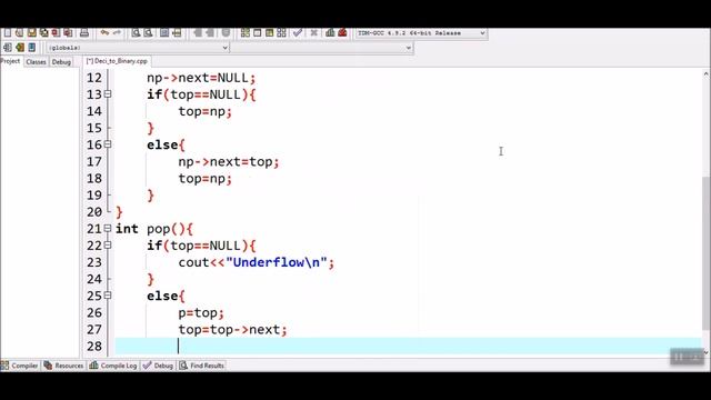 How to Convert a Decimal Number to Binary Number using Stacks in C++ смотреть онлайн