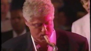 Bill Clinton plays the blues