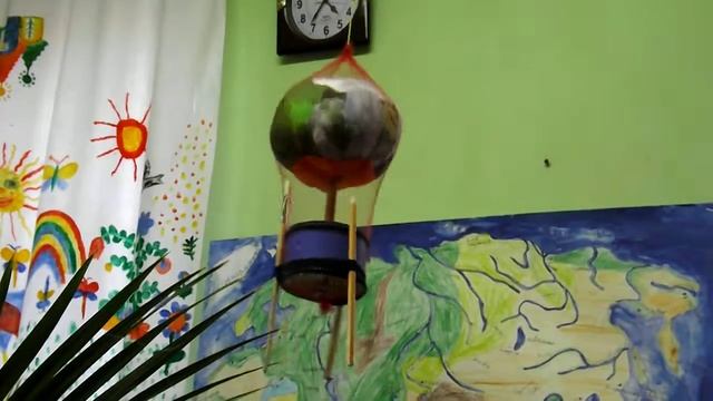 Поделка своими руками "Воздушный шар". Для детей, с детьми. смотреть онлайн