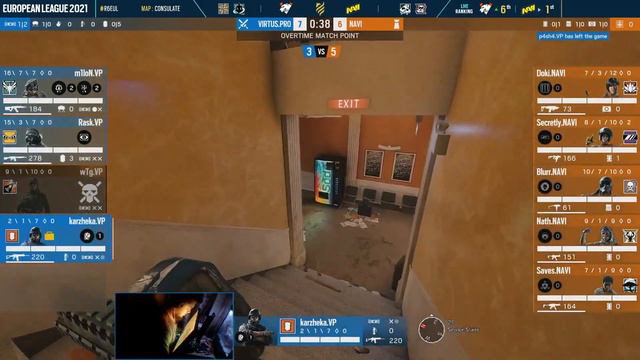 NAVI vs Virtus.pro & Team Secret - Rainbow Six VOICE COMMS at European League 2021