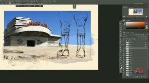 Рисование локации "Кинотеатр" , Часть 5. Wacom