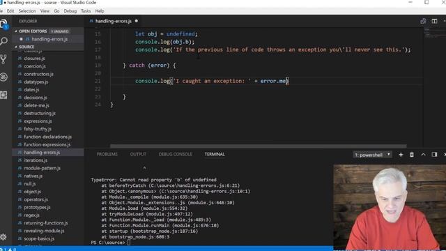 32 JavaScript Error Handling With Try Catch
