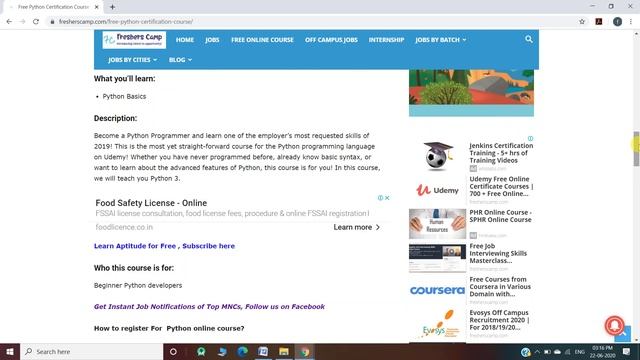 Free Python Certification Course | Python Tutorial for Beginners | Udemy Free Python Course