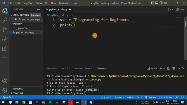 Python Tutorial #4 -  Python Data Types - Numeric, String, List, Tuple, Set