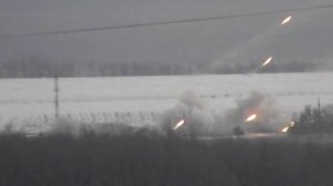 "Удар возмездия": Батарея РСЗО „Град” ДНР ведет контрбатарейный огонь по украинским карателям