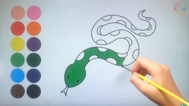 ANIMALES REPTILES dibujar y colorear para niños - Dibujar animales con Brahms смотреть онлайн