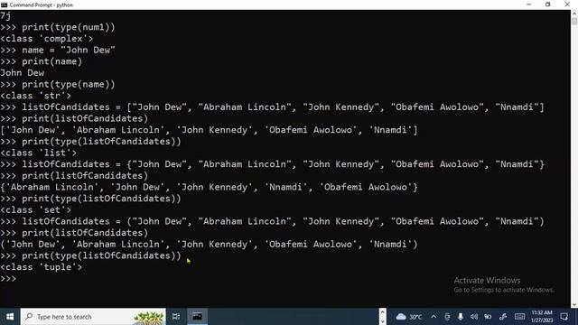 Python for Data Analytics: Data Types in Python