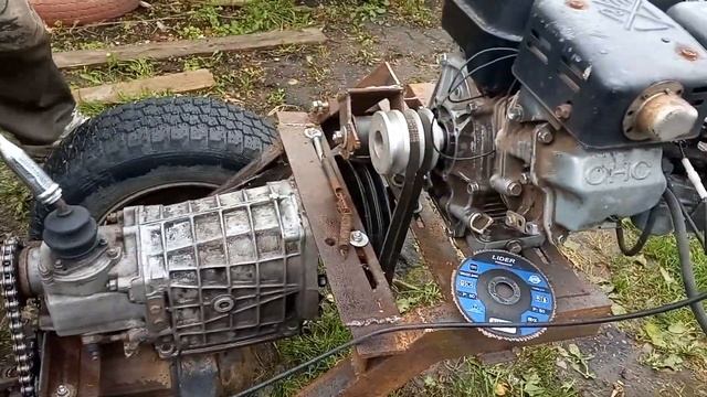 Самодельный минитрактор переломка 4х4 смотреть онлайн