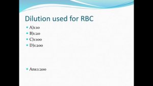 Junior lab assistant exam preparation. hematology MCQ