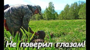 Не поверил глазам, когда углубился в землю!