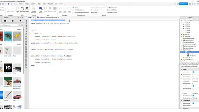как сделать в Roblox studio меню игры смотреть онлайн