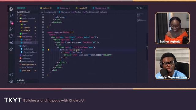 Building a landing page with Chakra UI with Esther Agbaje