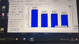 Замер времени открытия газовых форсунок на стенде МЕХАНИК 4