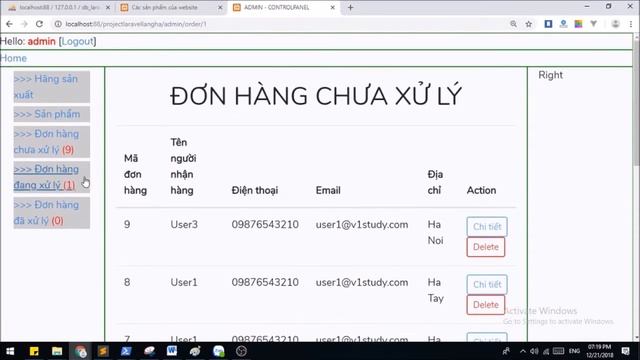 Lớp PHP-Laravel2: Xử lý đơn hàng (order) - Phần 2 смотреть онлайн