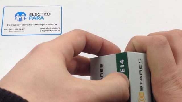 Estares R50-E14-6W, обзор светодиодной лампы смотреть онлайн