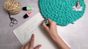 Сколько моточков взять на круглый коврик