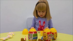 ВИННИ ПУХ  и его друзья распаковка пластиковых яиц с игрушами