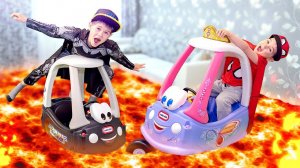 The Floor is Lava and Superhero kids.