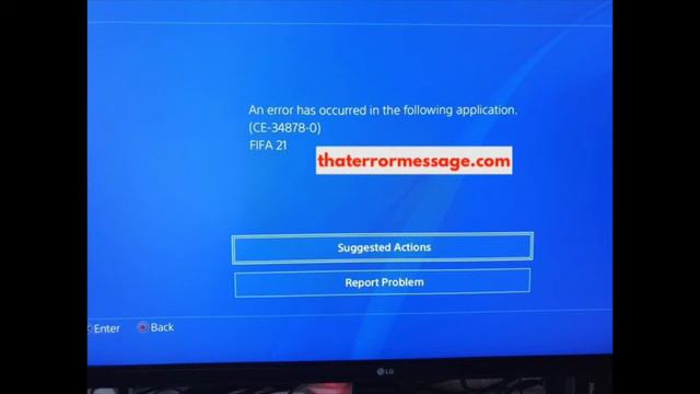 Error has occurred in the following application (CE-34878-0) (FIFA) смотреть онлайн