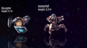 StarCraft 2 Protoss Units Size Comparison