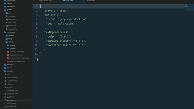 Laravel básico 8 - Manejar assets CSS Y JS con Laravel Elixir смотреть онлайн