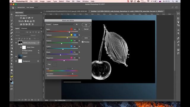 Как вырезать и вставлять воду на темный фон (7 Выпуск) смотреть онлайн